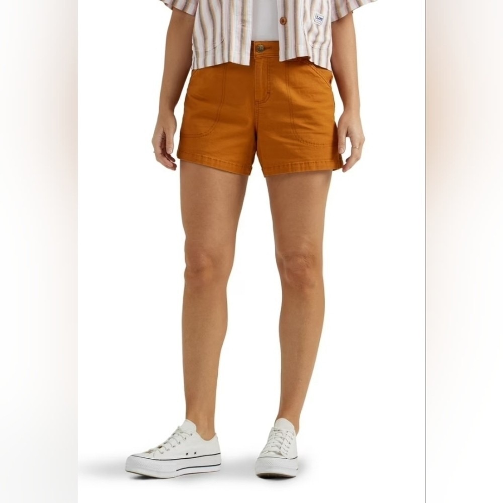 Lee Legendary Mid Rise Utility Shorts Caramel 12 Medium 112346736